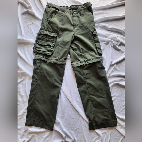 Boy Scouts Of America Convertible Pants Mens 34x31 Green Cargo Hiking Outdoors - Picture 1 of 5